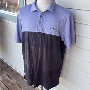 Travis Mathew Men's Polo in Lavender and Charcoal color.  XL. Great condition.